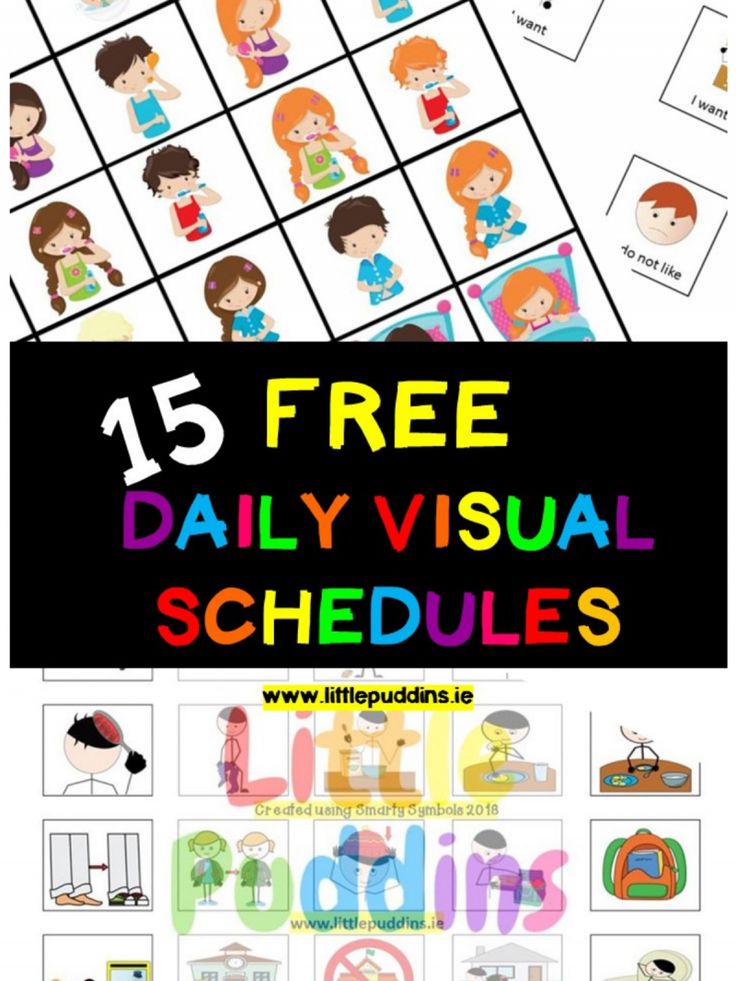 visual timetable for school printable
